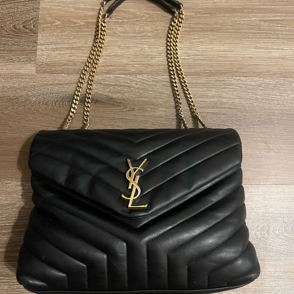 Loulou Medium YSL Shoulder Bag in Quilted Leather